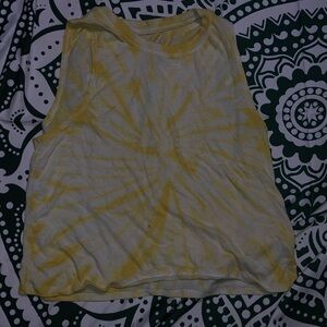 🌸Girls xs tie dye tank sage